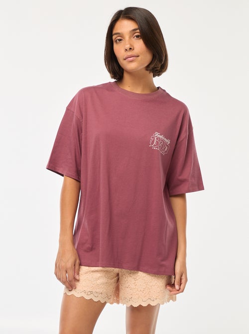 T-shirt à col rond 'Villains' 'Disney' - Kiabi