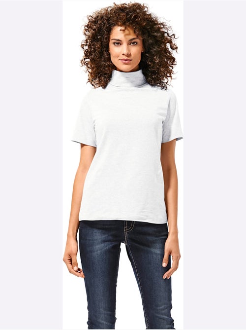 T-shirt à col roulé - taille standard - helline - Kiabi T-shirt à col roulé - taille standard - helline - Kiabi