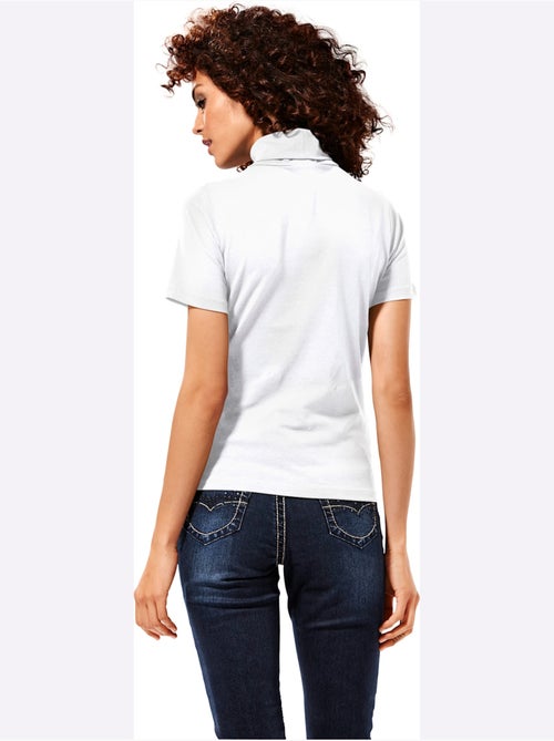 T-shirt à col roulé - taille standard - helline - Kiabi T-shirt à col roulé - taille standard - helline - Kiabi