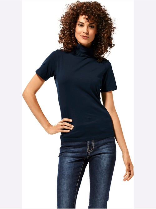 T-shirt à col roulé - taille standard - helline - Kiabi T-shirt à col roulé - taille standard - helline - Kiabi