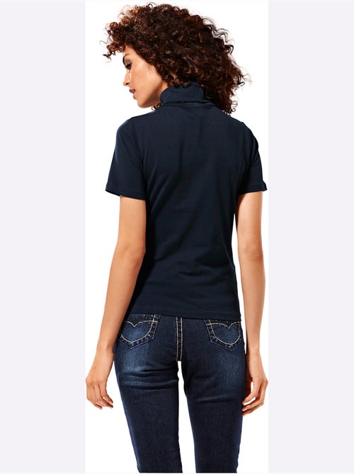 T-shirt à col roulé - taille standard - helline - Kiabi T-shirt à col roulé - taille standard - helline - Kiabi