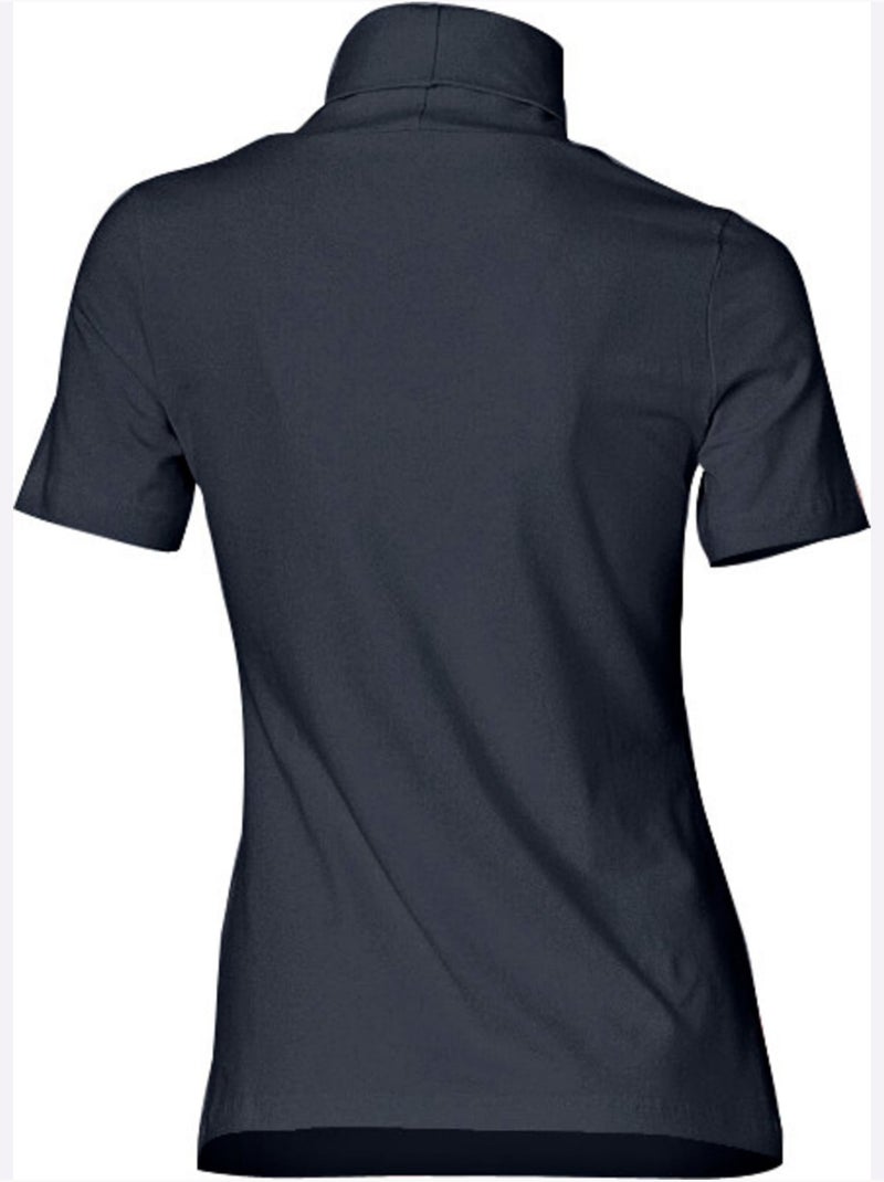 T-shirt à col roulé - taille standard - helline Bleu marine - Kiabi