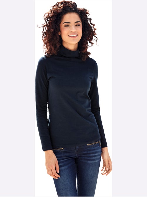 T-shirt à col roulé - taille standard - helline - Kiabi