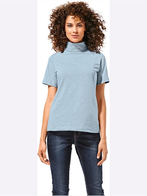 T-shirt à col roulé - taille standard - helline - Kiabi
