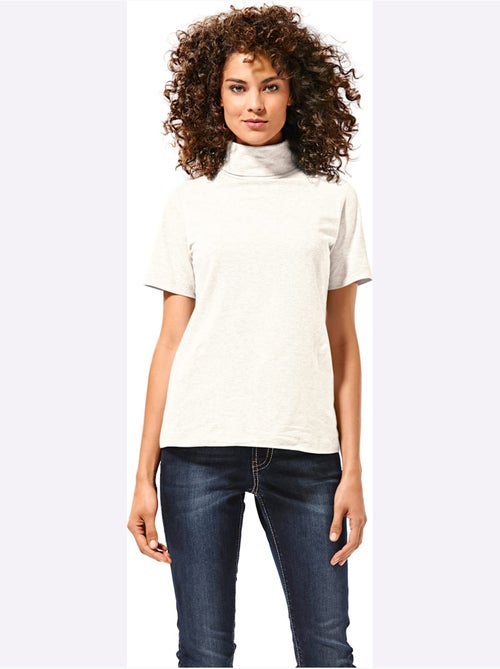 T-shirt à col roulé - taille standard - helline - Kiabi T-shirt à col roulé - taille standard - helline - Kiabi