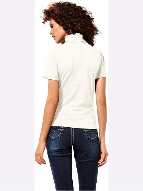 T-shirt à col roulé - taille standard - helline - Kiabi T-shirt à col roulé - taille standard - helline - Kiabi