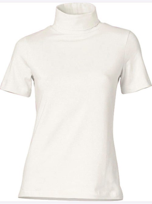 T-shirt à col roulé - taille standard - helline - Kiabi T-shirt à col roulé - taille standard - helline - Kiabi
