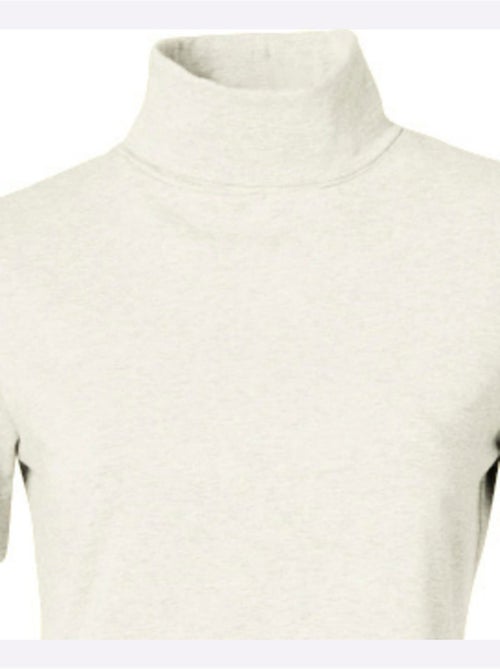 T-shirt à col roulé - taille standard - helline - Kiabi