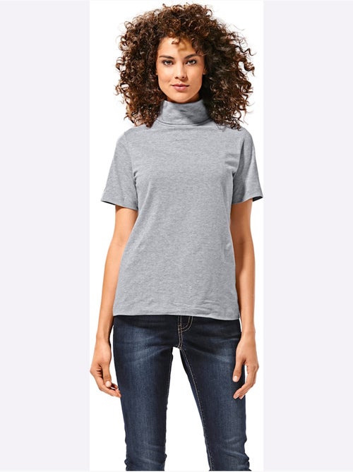 T-shirt à col roulé - taille standard - helline - Kiabi T-shirt à col roulé - taille standard - helline - Kiabi