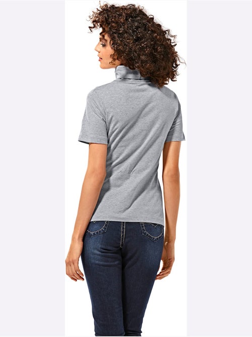 T-shirt à col roulé - taille standard - helline - Kiabi T-shirt à col roulé - taille standard - helline - Kiabi