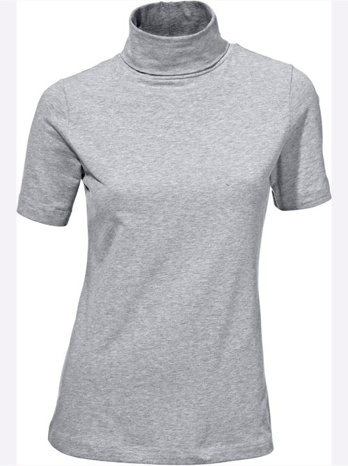 T-shirt à col roulé - taille standard - helline - Kiabi T-shirt à col roulé - taille standard - helline - Kiabi