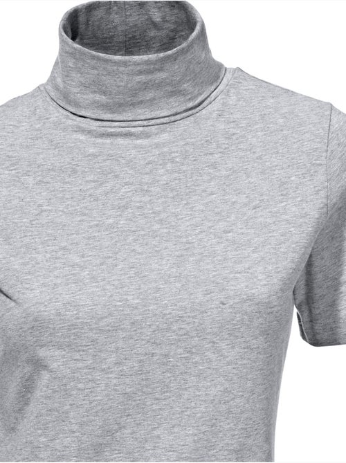 T-shirt à col roulé - taille standard - helline - Kiabi T-shirt à col roulé - taille standard - helline - Kiabi