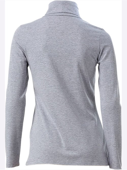 T-shirt à col roulé - taille standard - helline - Kiabi T-shirt à col roulé - taille standard - helline - Kiabi