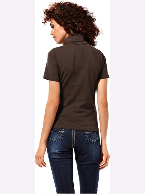 T-shirt à col roulé - taille standard - helline - Kiabi T-shirt à col roulé - taille standard - helline - Kiabi