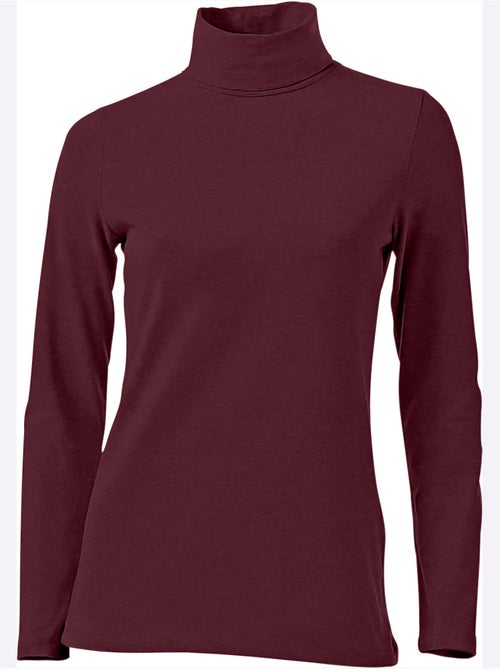 T-shirt à col roulé - taille standard - helline - Kiabi T-shirt à col roulé - taille standard - helline - Kiabi