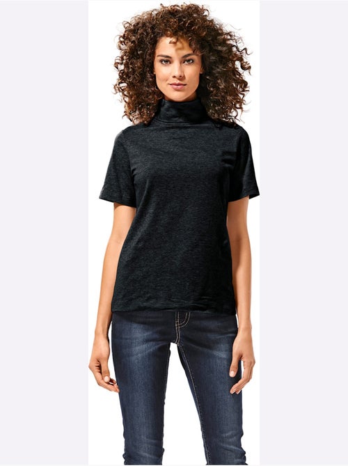 T-shirt à col roulé - taille standard - helline - Kiabi T-shirt à col roulé - taille standard - helline - Kiabi