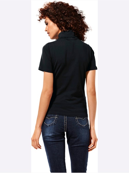 T-shirt à col roulé - taille standard - helline - Kiabi T-shirt à col roulé - taille standard - helline - Kiabi