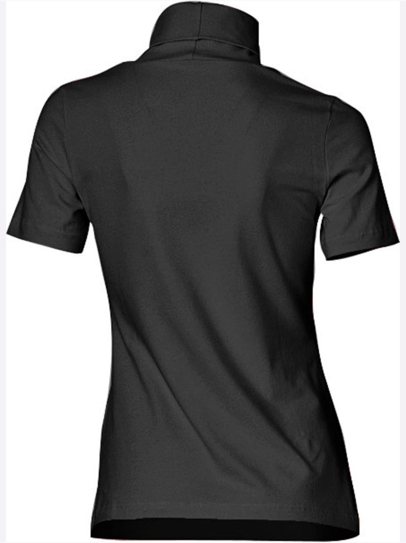 T-shirt à col roulé - taille standard - helline Noir - Kiabi
