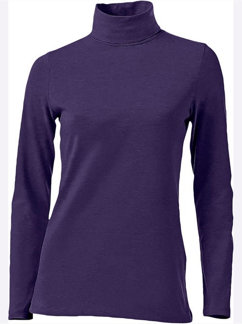 T-shirt à col roulé - taille standard - helline - Kiabi T-shirt à col roulé - taille standard - helline - Kiabi