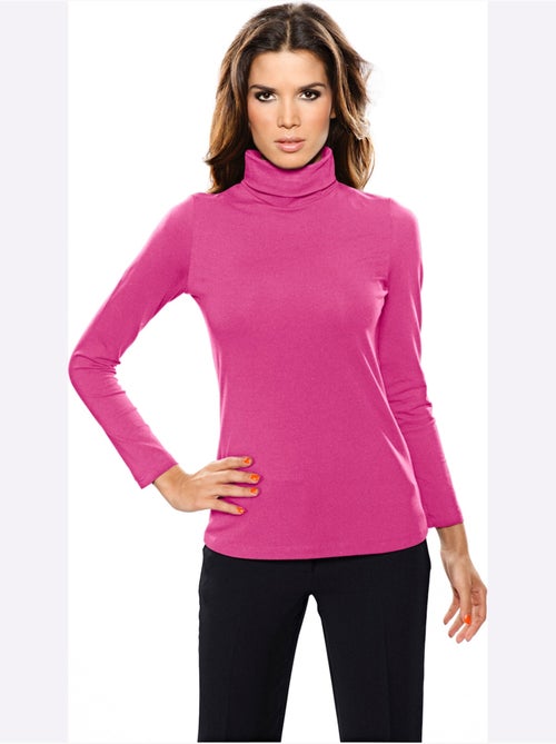 T-shirt à col roulé - taille standard - helline - Kiabi