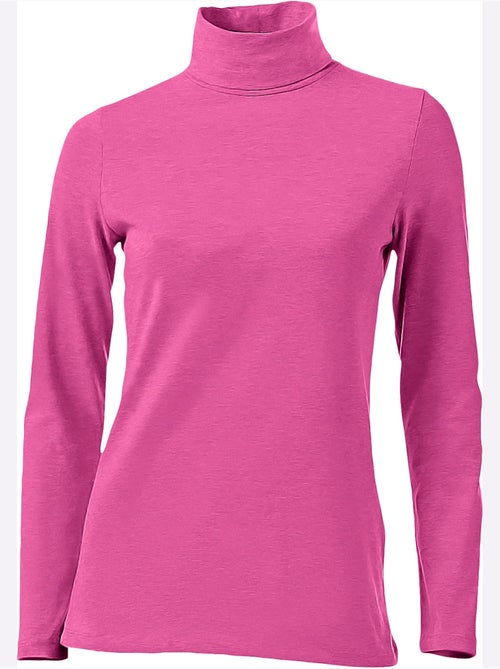T-shirt à col roulé - taille standard - helline - Kiabi