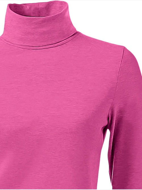 T-shirt à col roulé - taille standard - helline - Kiabi