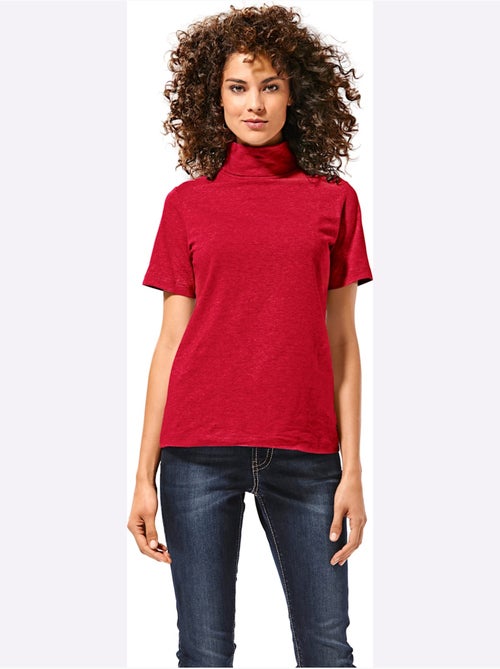 T-shirt à col roulé - taille standard - helline - Kiabi T-shirt à col roulé - taille standard - helline - Kiabi