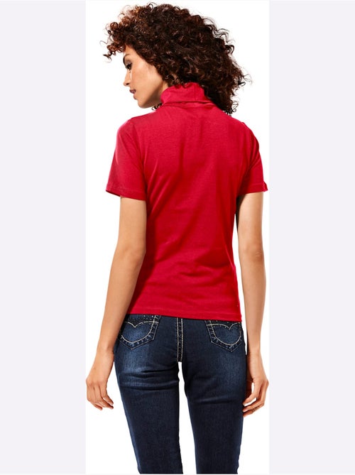 T-shirt à col roulé - taille standard - helline - Kiabi T-shirt à col roulé - taille standard - helline - Kiabi