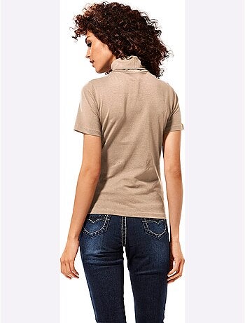 T-shirt à col roulé - taille standard - helline