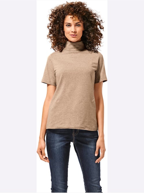 T-shirt à col roulé - taille standard - helline - Kiabi T-shirt à col roulé - taille standard - helline - Kiabi