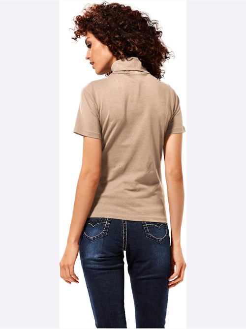 T-shirt à col roulé - taille standard - helline - Kiabi T-shirt à col roulé - taille standard - helline - Kiabi