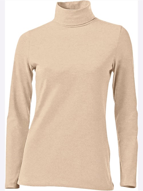 T-shirt à col roulé - taille standard - helline - Kiabi T-shirt à col roulé - taille standard - helline - Kiabi