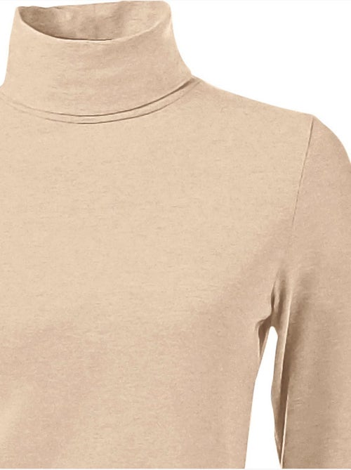 T-shirt à col roulé - taille standard - helline - Kiabi T-shirt à col roulé - taille standard - helline - Kiabi