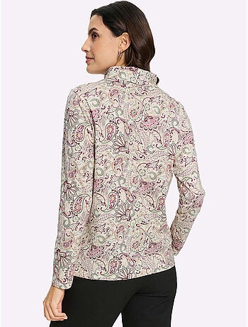 T-shirt à col roulé 50% coton - taille standard - witt