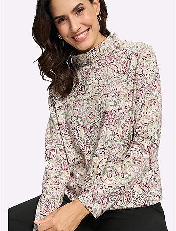 T-shirt à col roulé 50% coton - taille standard - witt