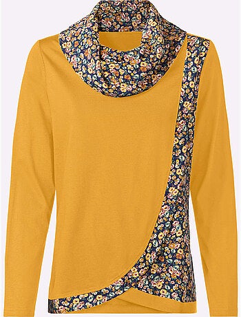 T-shirt à col roulé 50% coton et 50% modal - taille standard - witt