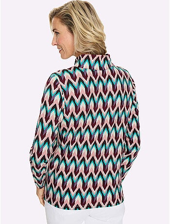 T-shirt à col roulé col roulé flatteur - taille standard - moda vilona