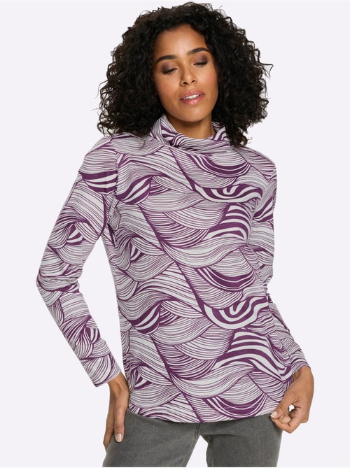T-shirt à Col Roulé Col Roulé Flatteur - Taille Standard - Moda Vilona - Kiabi T-shirt à Col Roulé Col Roulé Flatteur - Taille Standard - Moda Vilona - Kiabi