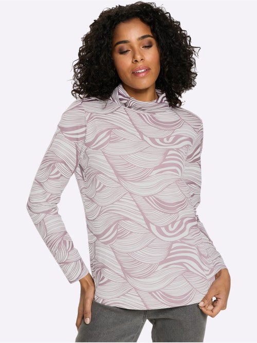 T-shirt à Col Roulé Col Roulé Flatteur - Taille Standard - Moda Vilona - Kiabi T-shirt à Col Roulé Col Roulé Flatteur - Taille Standard - Moda Vilona - Kiabi