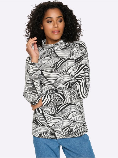 T-shirt à Col Roulé Col Roulé Flatteur - Taille Standard - Moda Vilona - Kiabi T-shirt à Col Roulé Col Roulé Flatteur - Taille Standard - Moda Vilona - Kiabi