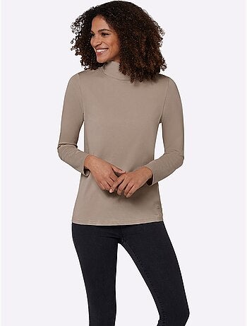 T-shirt à col roulé col roulé flatteur - taille standard - witt