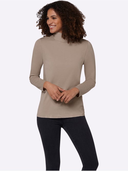 T-shirt à col roulé col roulé flatteur - taille standard - witt - Kiabi T-shirt à col roulé col roulé flatteur - taille standard - witt - Kiabi