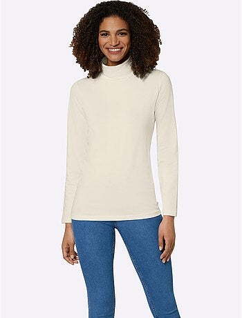 T-shirt à col roulé col roulé flatteur - taille standard - witt