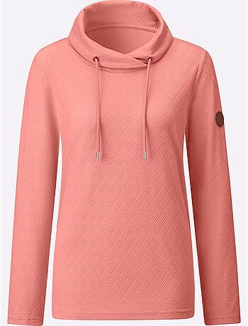 T-shirt à Col Roulé Jacquard En Jersey Tendance - Taille Standard - Witt