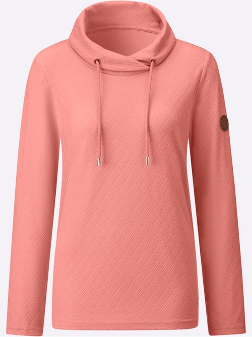 T-shirt à Col Roulé Jacquard En Jersey Tendance - Taille Standard - Witt - Kiabi T-shirt à Col Roulé Jacquard En Jersey Tendance - Taille Standard - Witt - Kiabi