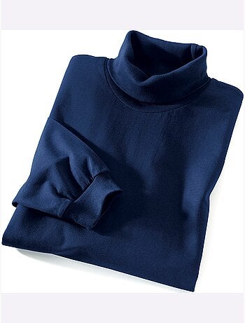 T-shirt à col roulé jersey fin - taille standard - moda vilona