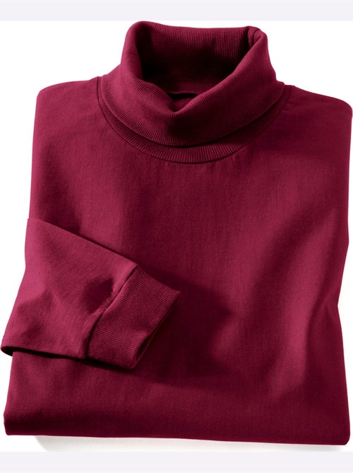 T-shirt à col roulé jersey fin - taille standard - moda vilona - Kiabi
