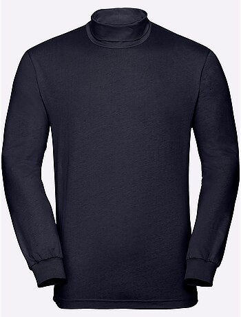 T-shirt à col roulé jersey fin - taille standard - moda vilona