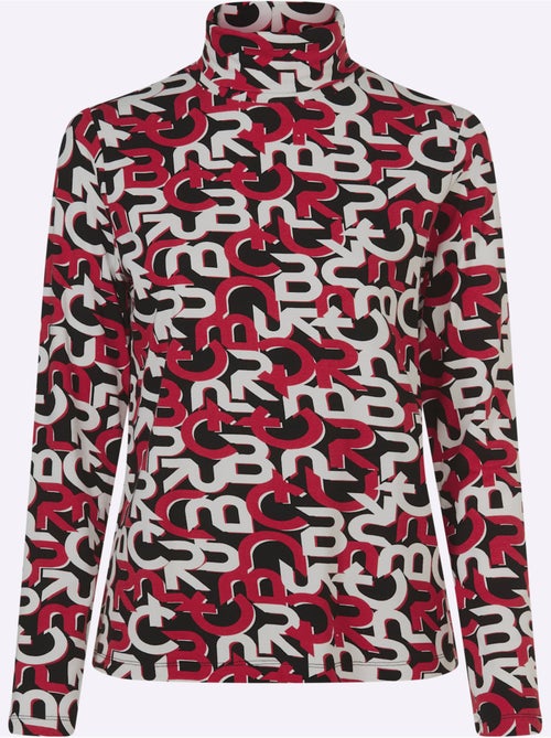 T-shirt à Col Roulé Motif Imprimé Exclusif - Taille Standard - helline - Kiabi