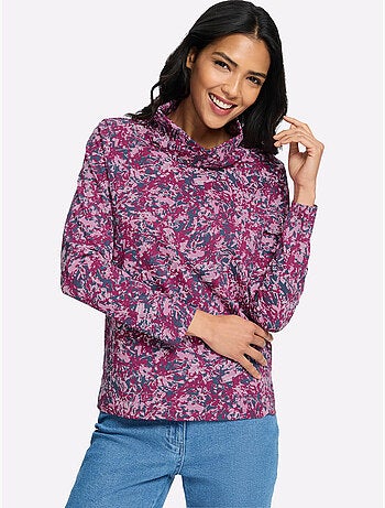 T-shirt à Col Roulé Pur Coton - Taille Standard - Moda Vilona